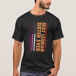 Camiseta Melhor Irmã Lésbica, Orgulho gay Lgbt Lésbica