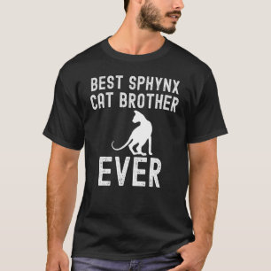 Camiseta Melhor irmão gato Sphynx de todos os Dias dos Pais