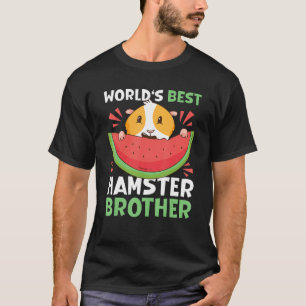 Camiseta Melhor Irmão Hamster do Mundo com Hamster
