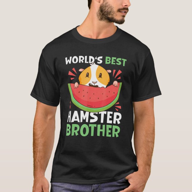 Camiseta Melhor Irmão Hamster do Mundo com Hamster (Frente)