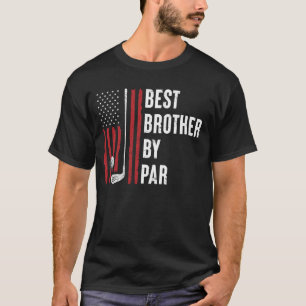Camiseta Melhor Irmão Pelo Par Golfer Bandeira Americana