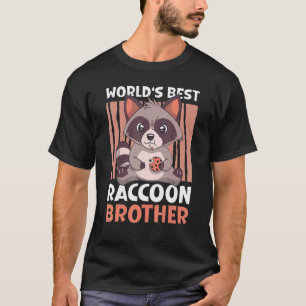 Camiseta Melhor Irmão Raccoon do Mundo com Raccoon