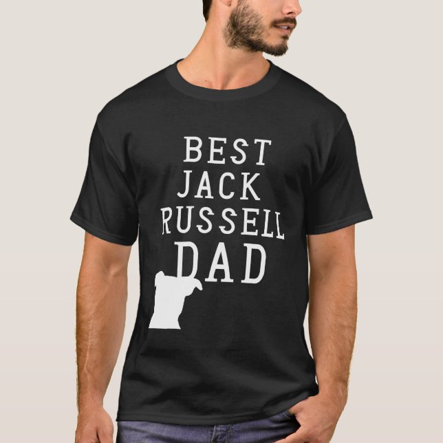 Camiseta Melhor Jack Russell Pai Terrier (Frente)