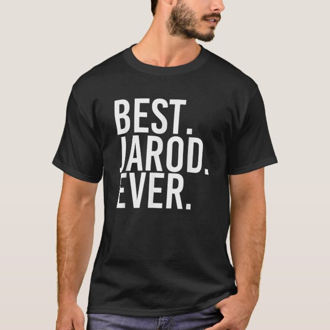 Camiseta MELHOR JAROD NUNCA Dotado de Piada Personalizada E (Frente)
