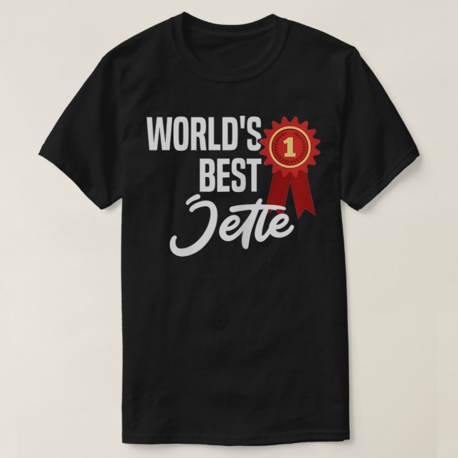 Camiseta Melhor Jette Name Personalizado do Mundo (Frente do Design)