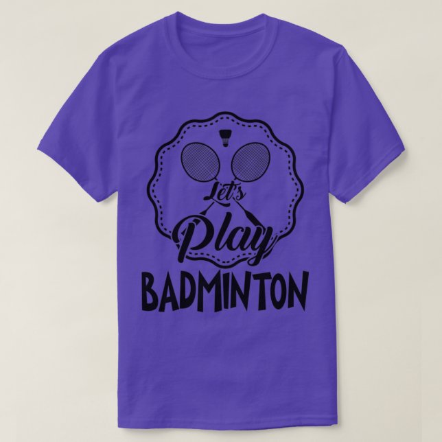 Camiseta Melhor jogador de badminton 4 (Frente do Design)