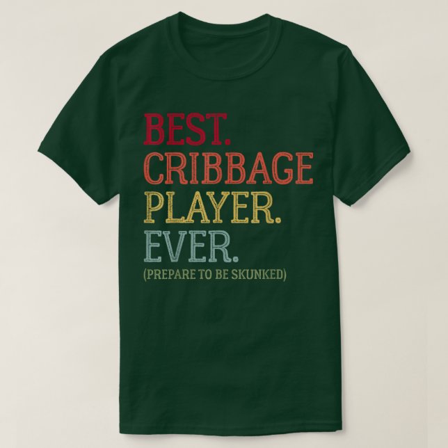 Camiseta Melhor Jogador De Cribbage JáPrepare Para Ser Vin  (Frente do Design)