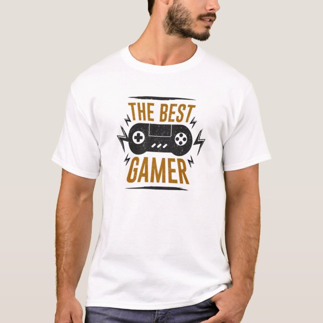 Camiseta Melhor Jogador No Mundo Motif, Computador Player H (Frente)