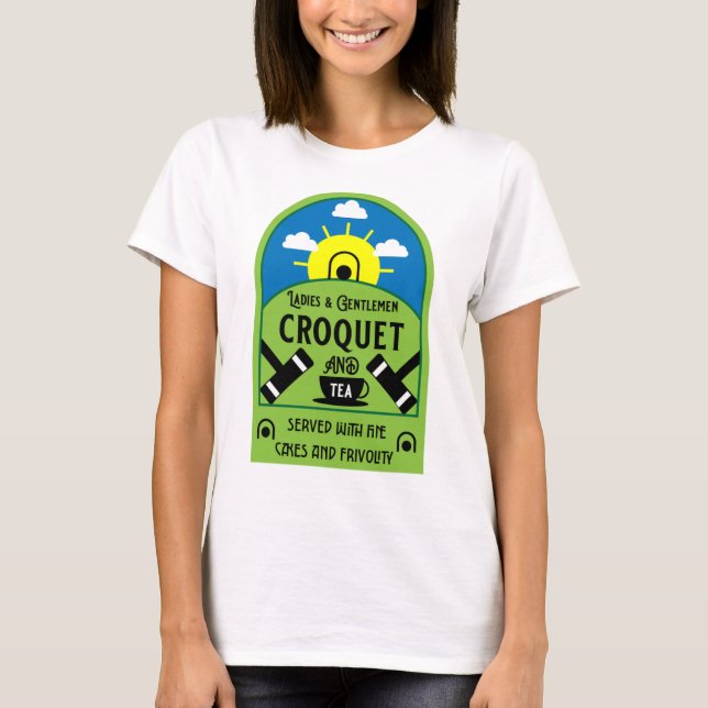 Camiseta Melhor Jogo Croquet Engraçado (Frente)