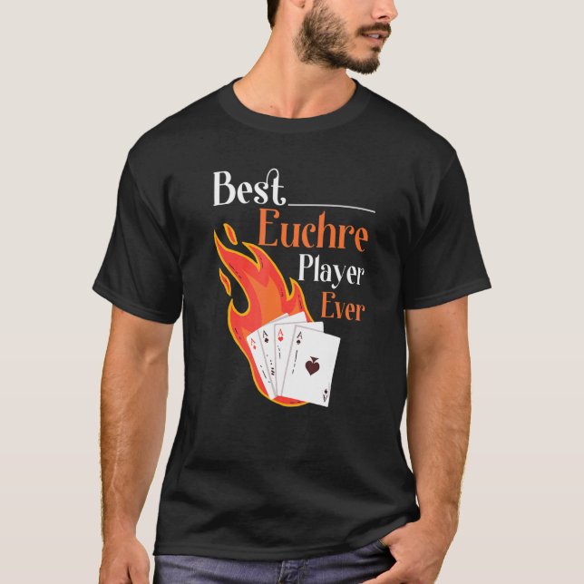 Camiseta Melhor jogo de cartas do Euchre (Frente)