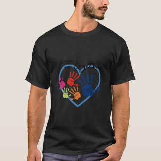 Camiseta Melhor Juntos...... no mês do azul