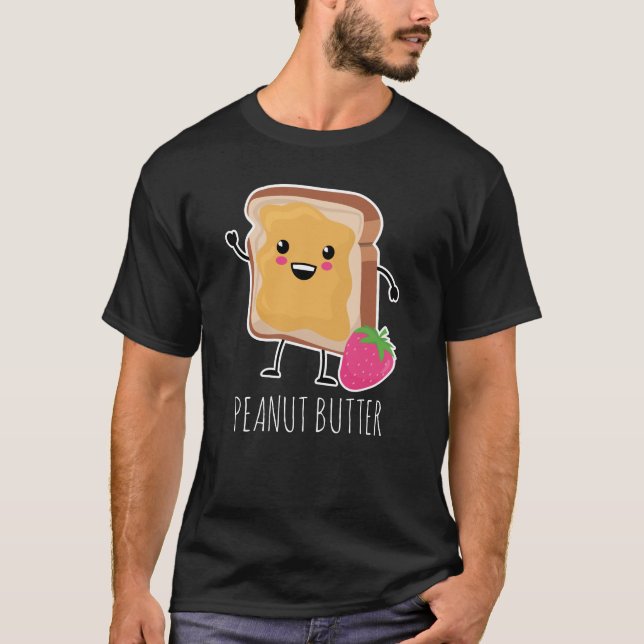 Camiseta Melhor Juntos (PB e J): Manteiga de amendoim (Frente)