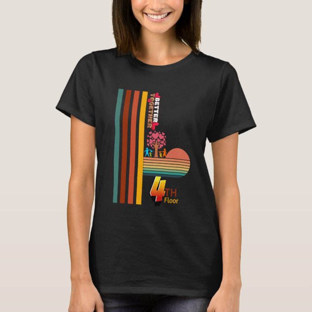 Camiseta Melhor Juntos Retrorre Inspiração 4º Flo (Frente)