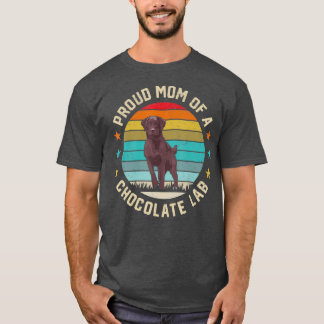 Camiseta Melhor Laboratório de Chocolate Mãe Cachorro Lover