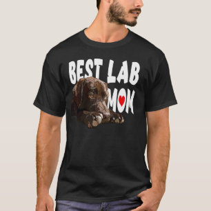 Camiseta Melhor Laboratório Mãe Chocolate Labrador Brown Re