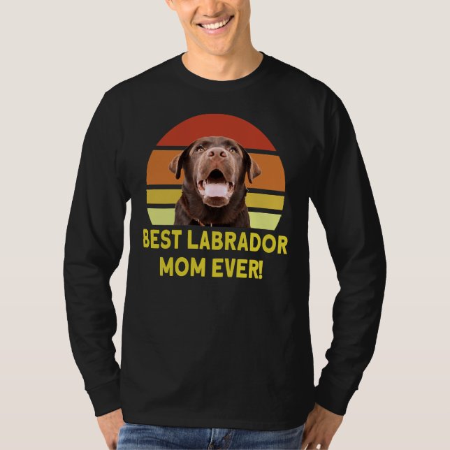 Camiseta Melhor Labrador Mãe De 168 (Frente)