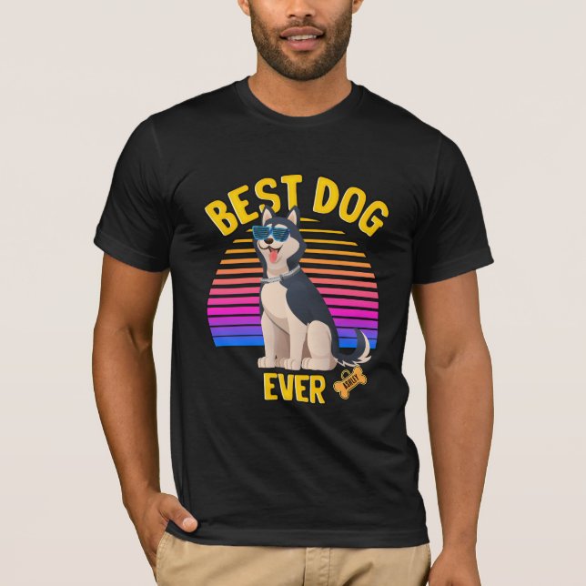 Camiseta Melhor Leitão de Cachorro Siberiano (Frente)