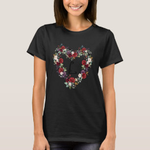 Camiseta Melhor Letra Floral Vintage L L Alfabeto Ótimo I