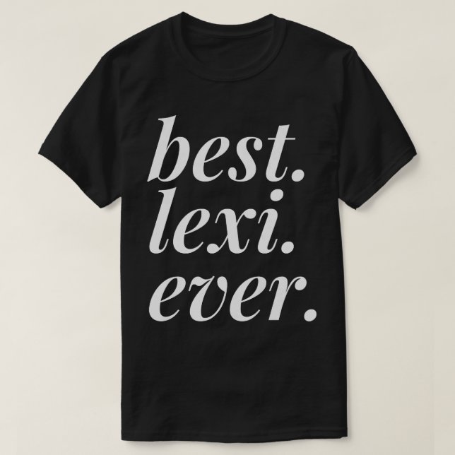 Camiseta Melhor Lexi Alguma Vez Personalizada Menina De Mul (Frente do Design)