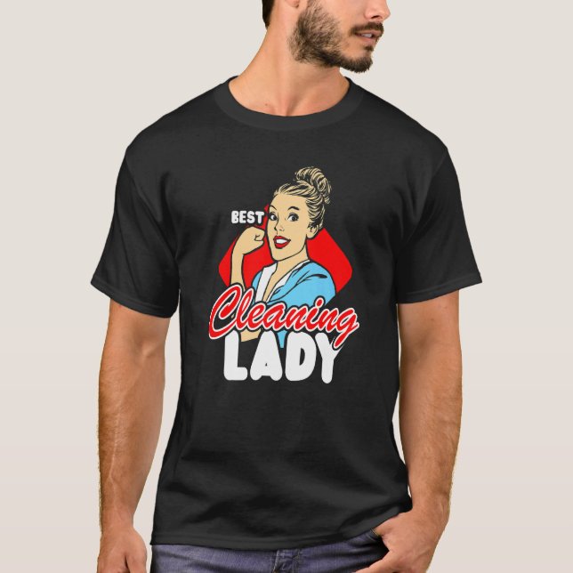 Camiseta Melhor Limpeza Dama Serviço De Limpeza (Frente)