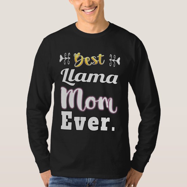 Camiseta Melhor Llama Mãe Nunca (Frente)