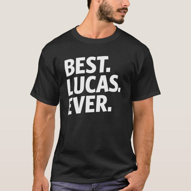 Camiseta Melhor Lucas Funny Birthday (Frente)