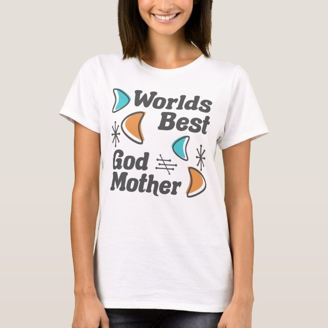 Camiseta Melhor madrinha Retro (Frente)