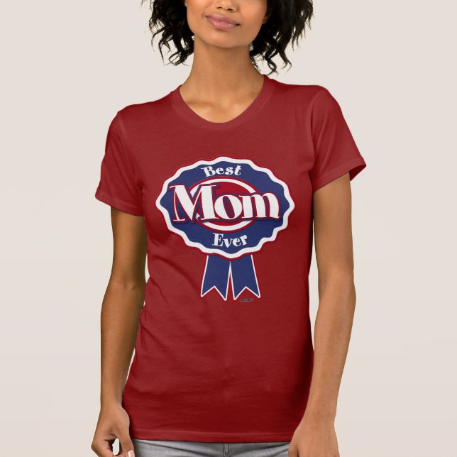 Camiseta Melhor Mãe Alguma Fita Azul (Frente)