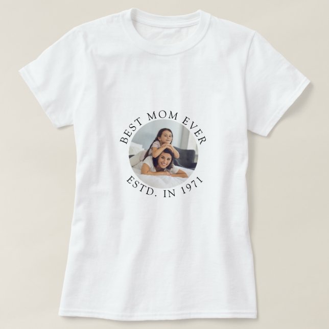 Camiseta Melhor Mãe Alguma Vez Dotada Ideia (Frente do Design)