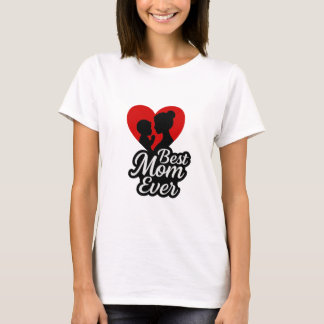 Camiseta Melhor Mãe Alguma Vez Floral Typografia Design