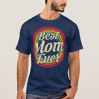 Camiseta Melhor Mãe Alguma Vez Retro Rainbow Estilo Desvane