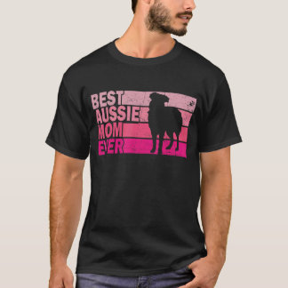 Camiseta Melhor mãe australiana Ever Vintage Shepherd D
