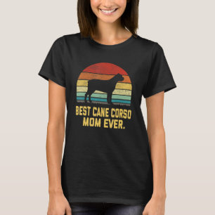 Camiseta Melhor Mãe Cane Corso Vintage de Todos os Tempos