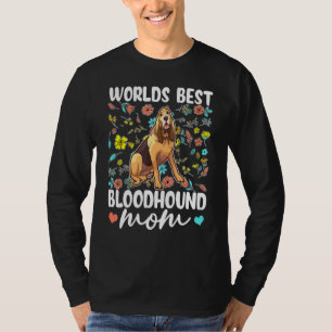Camiseta Melhor Mãe de Cachorro Bloodhound do Mundo