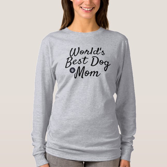Camiseta Melhor Mãe de Cachorro do Mundo (Frente)