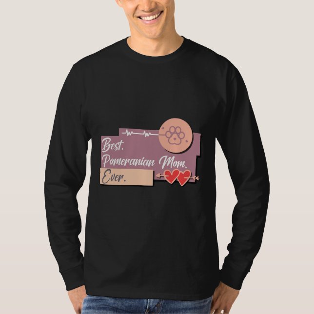Camiseta Melhor Mãe De Cão Pomerano (Frente)
