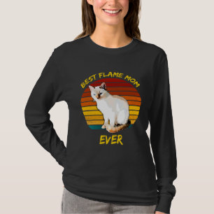 Camiseta Melhor Mãe de Chama de Todos os Tempos Gato Siame