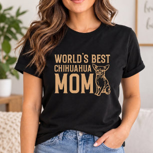 Camiseta - Melhor Mãe de Chihuahua do Mundo - Pret