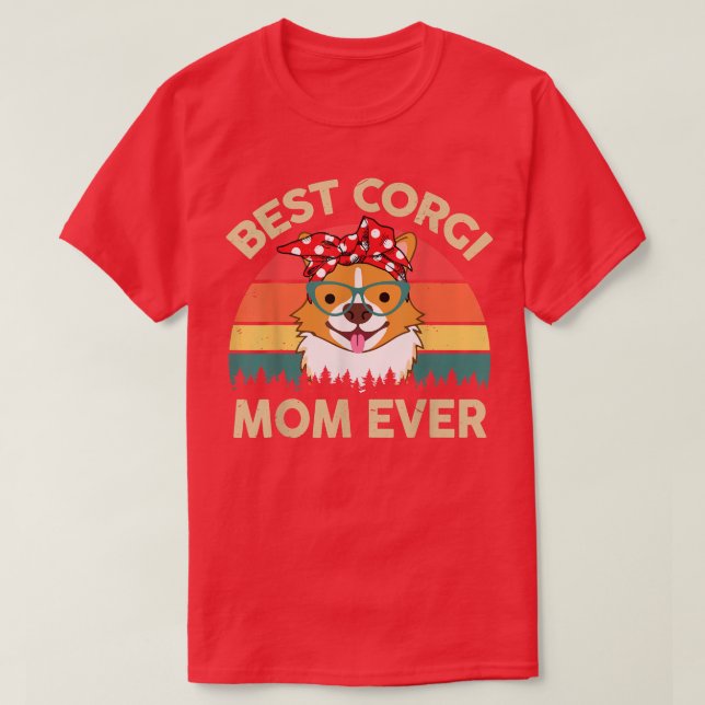 Camiseta Melhor mãe de CorgiEngraçadoEngraçadoMama presente (Frente do Design)