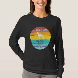 Camiseta Melhor Mãe de Doberman Pinscher do Mundo