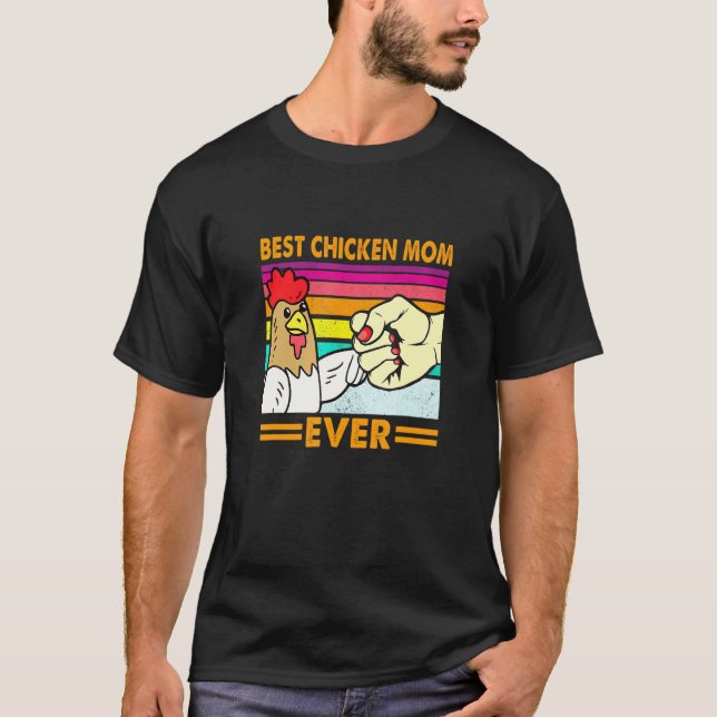 Camiseta Melhor Mãe de Frango de Todos os Tempos Frango Mam (Frente)