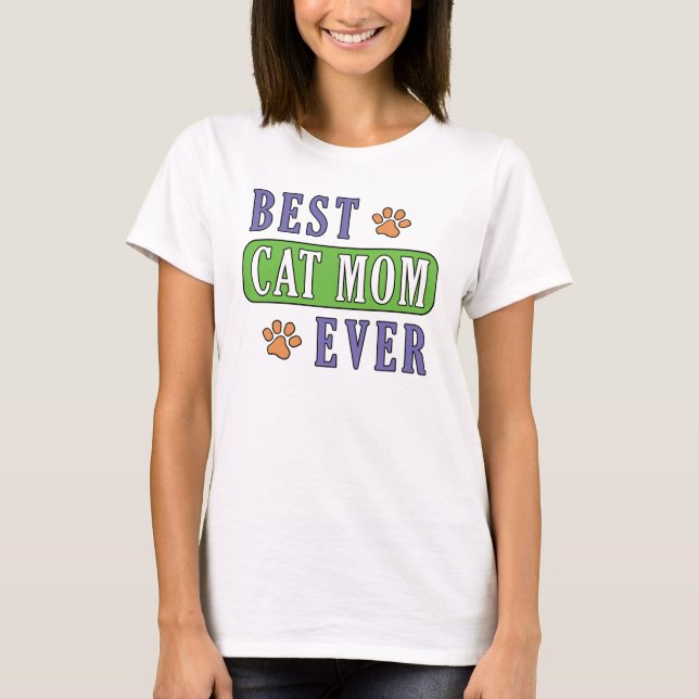 Camiseta Melhor Mãe De Gato (Frente)