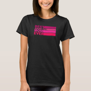 Camiseta Melhor Mãe de Gato Asiática de Todos os Tempos