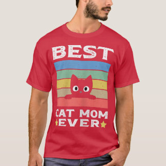Camiseta Melhor Mãe de Gato de Mãe de Nunca 