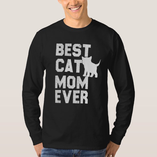 Camiseta Melhor Mãe de Gato de Todos os Tempos (Frente)