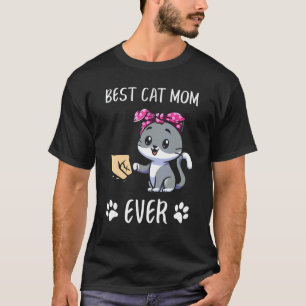 Camiseta Melhor Mãe de Gato de Todos os Tempos Adorável Soc