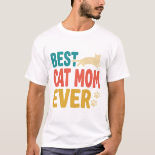 Camiseta Melhor Mãe de Gato de Todos os Tempos Design de Ga