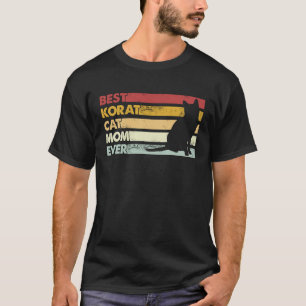 Camiseta Melhor Mãe de Gato de Todos os Tempos Mãe Korat G