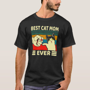 Camiseta Melhor Mãe de Gato de Todos os Tempos Soco Fechado