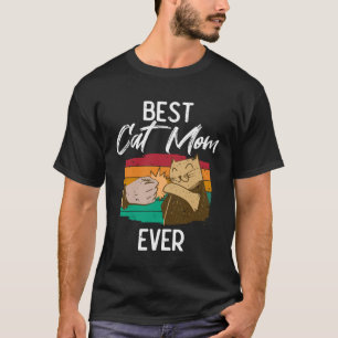 Camiseta Melhor Mãe de Gato de Todos os Tempos Vintage Bump